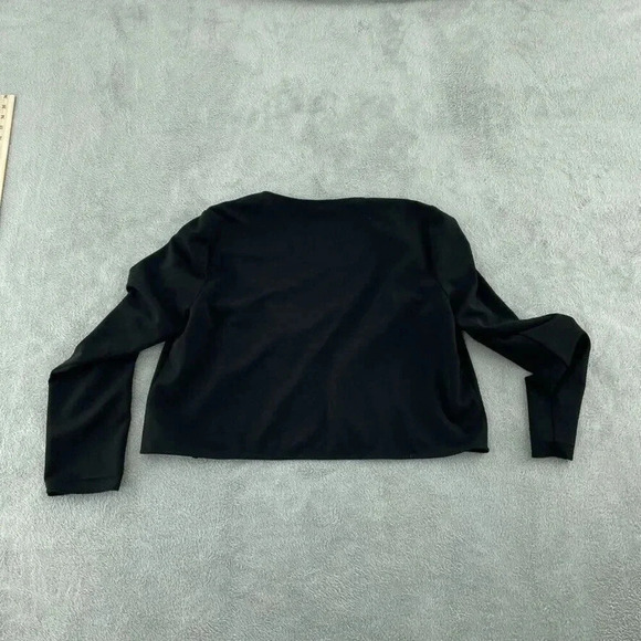 Lauren Ralph Lauren Open Front Top Womens XL Black 1166 - Picture 6 of 8